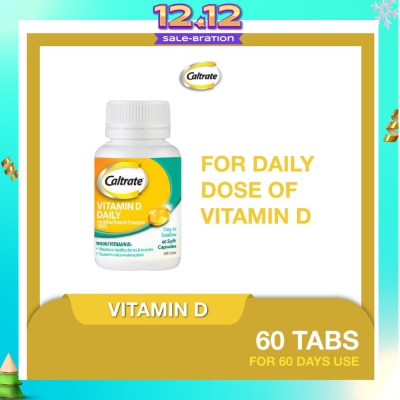 CALTRATE Vitamin D Daily (1000IU Vitamin D3) 60s