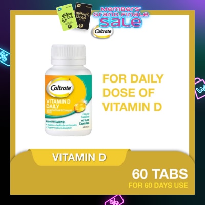 CALTRATE Vitamin D Daily (1000IU Vitamin D3) 60s