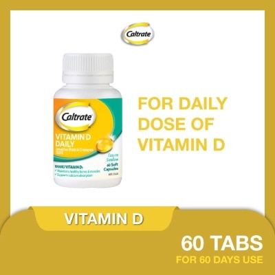 CALTRATE Caltrate Vitamin D Daily (1000IU Vitamin D3) 60s