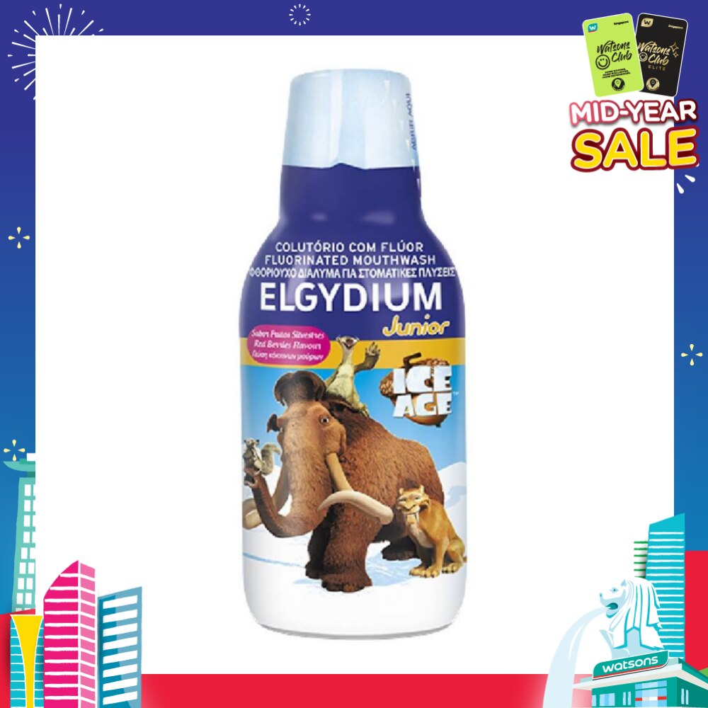 Junior Fluorinated Mouthwash Red Berries Flavour Ice Age 500ml