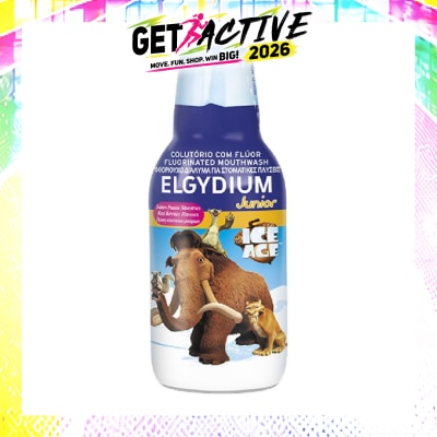 ELGYDIUM - Junior Fluorinated Mouthwash Red Berries Flavour Ice Age 500ml image