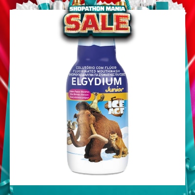 ELGYDIUM - Junior Fluorinated Mouthwash Red Berries Flavour Ice Age 500ml