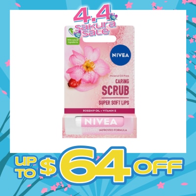 NIVEA - Rosehip Caring Lip Scrub 4.8g