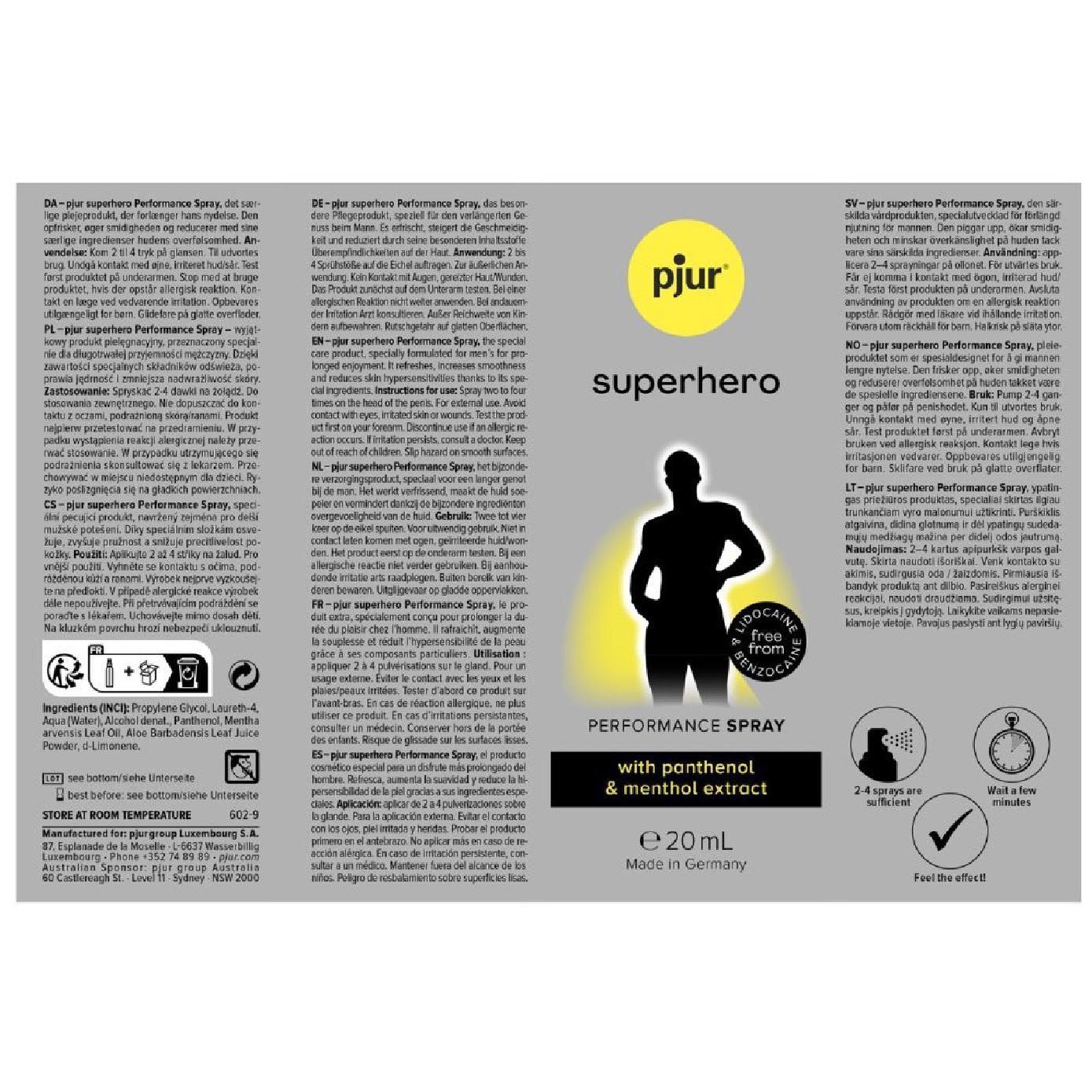 Superhero Performance Spray 20ml