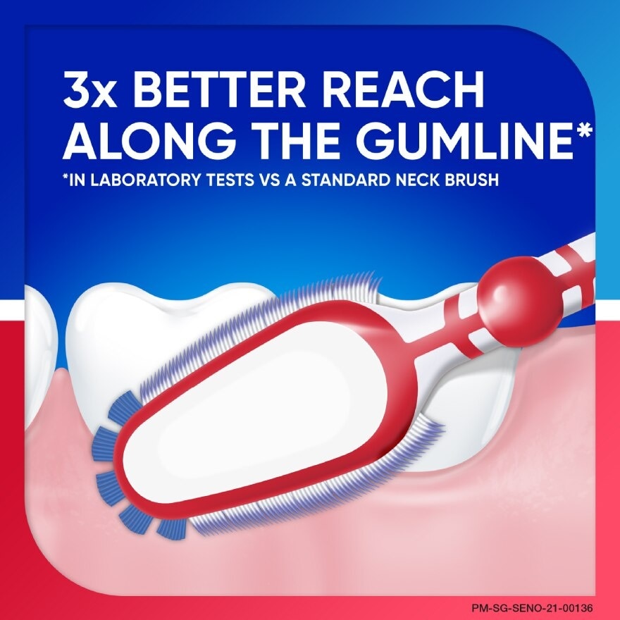 Sensitive Teeth Duo Flex Neck Toothbrush Sensitivity and Gum Soft 3s