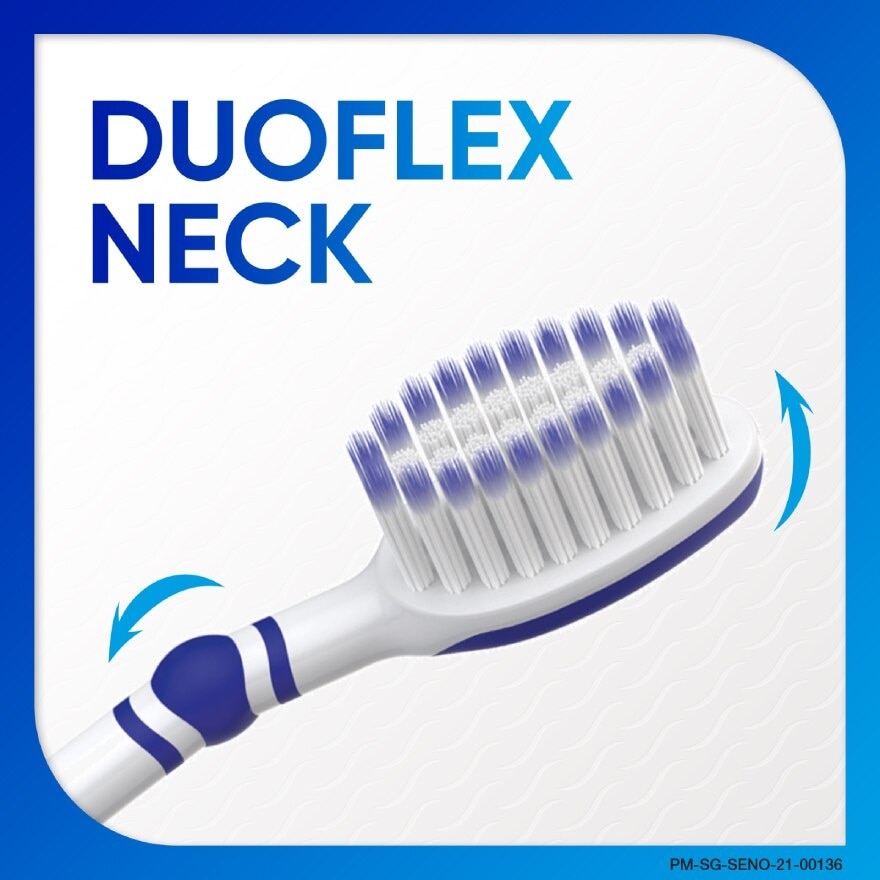 Sensitive Teeth Duo Flex Neck Toothbrush Sensitivity and Gum Soft 3s