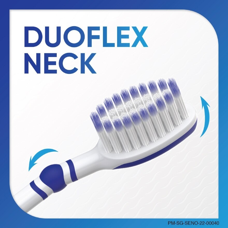 Sensitive Teeth Duo Flex Neck Toothbrush Complete Protection Soft 3s