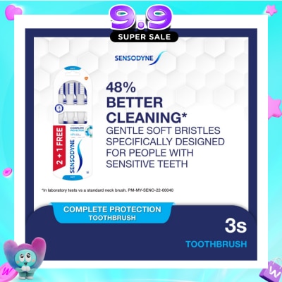 SENSODYNE - Sensitive Teeth Duo Flex Neck Toothbrush Complete Protection Soft 3s image