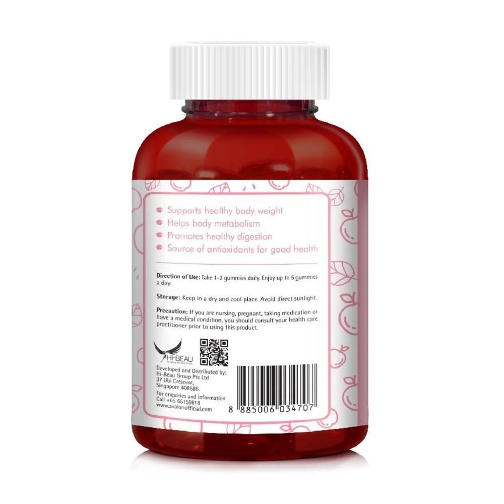  Apple Cider Vinegar 100% Vegan Gummies Apple Flavour Dietary Supplement (Supports Healthy Weight & Digestion) 60s