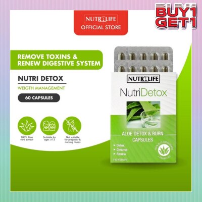 NUTRILIFE NutriDetox Aloe Detox & Burn Capsule (For Detox & Cleanse) 60s