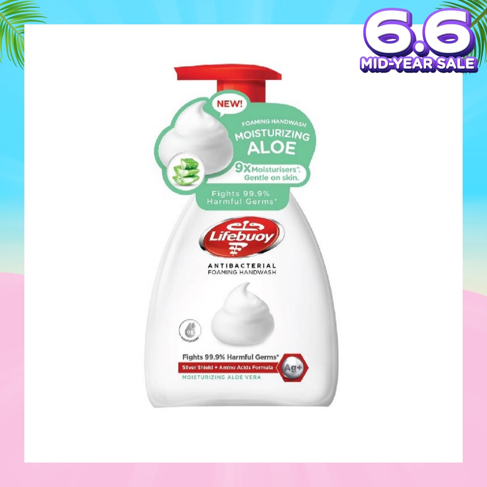 Lifebuoy Antibacterial Moisturizing Aloe Foaming Hand Wash 250ml