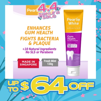 PEARLIE WHITE® - Advanced Gum Health Fluoride Toothpaste 130g