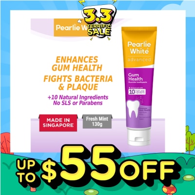 PEARLIE WHITE® Advanced Gum Health Fluoride Toothpaste 130g