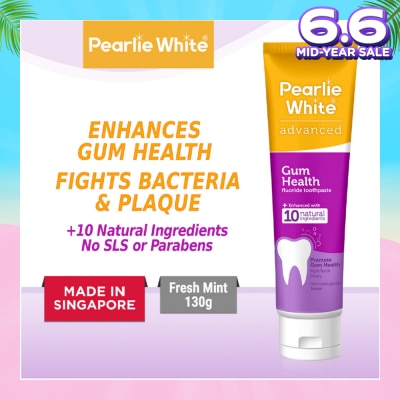 PEARLIE WHITE® Advanced Gum Health Fluoride Toothpaste 130g