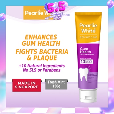 PEARLIE WHITE® - Advanced Gum Health Fluoride Toothpaste 130g