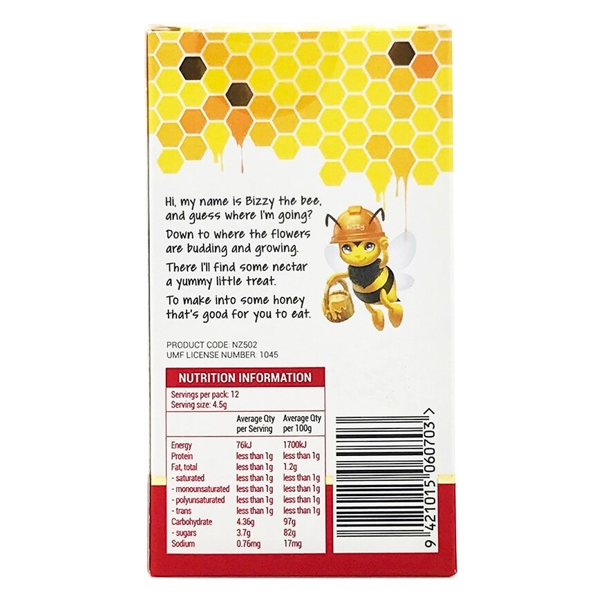 Manuka Honey UMF 10+Lozenge With Strawberry (To Support Immune System & Soothes Sore & Irritated Throat) 12s