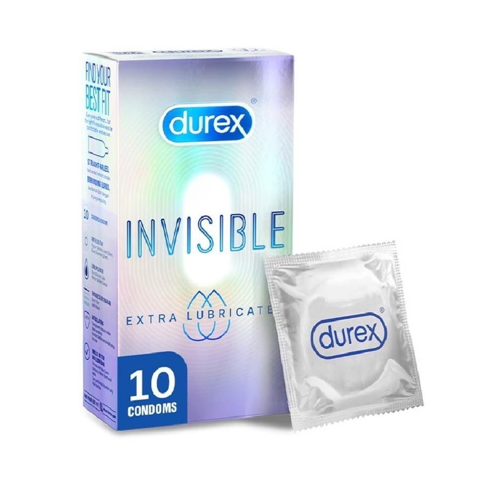 Invisible Extra Lubricated Condoms 10s