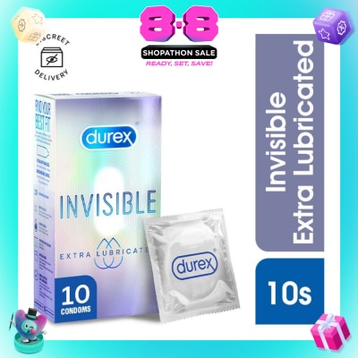 DUREX - Invisible Extra Lubricated Condoms 10s