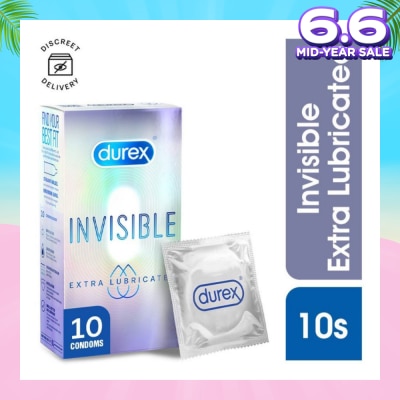 DUREX Invisible Extra Lubricated Condoms 10s