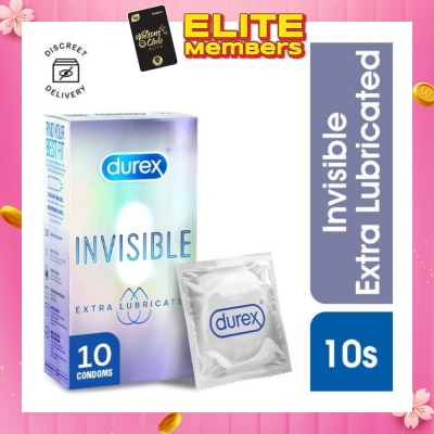DUREX Invisible Extra Lubricated Condoms 10s