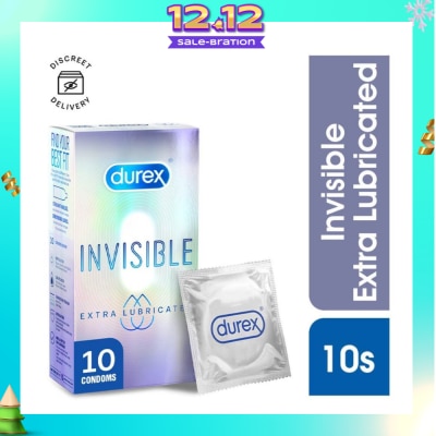 DUREX Invisible Extra Lubricated Condoms 10s