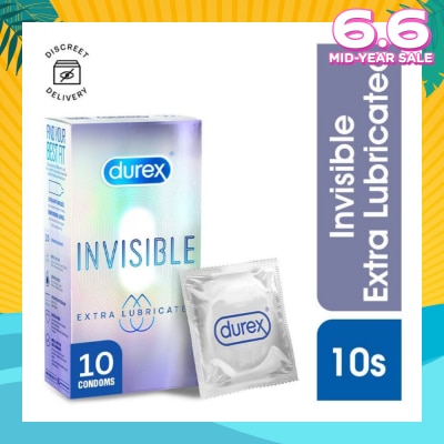 DUREX Invisible Extra Lubricated Condoms 10s
