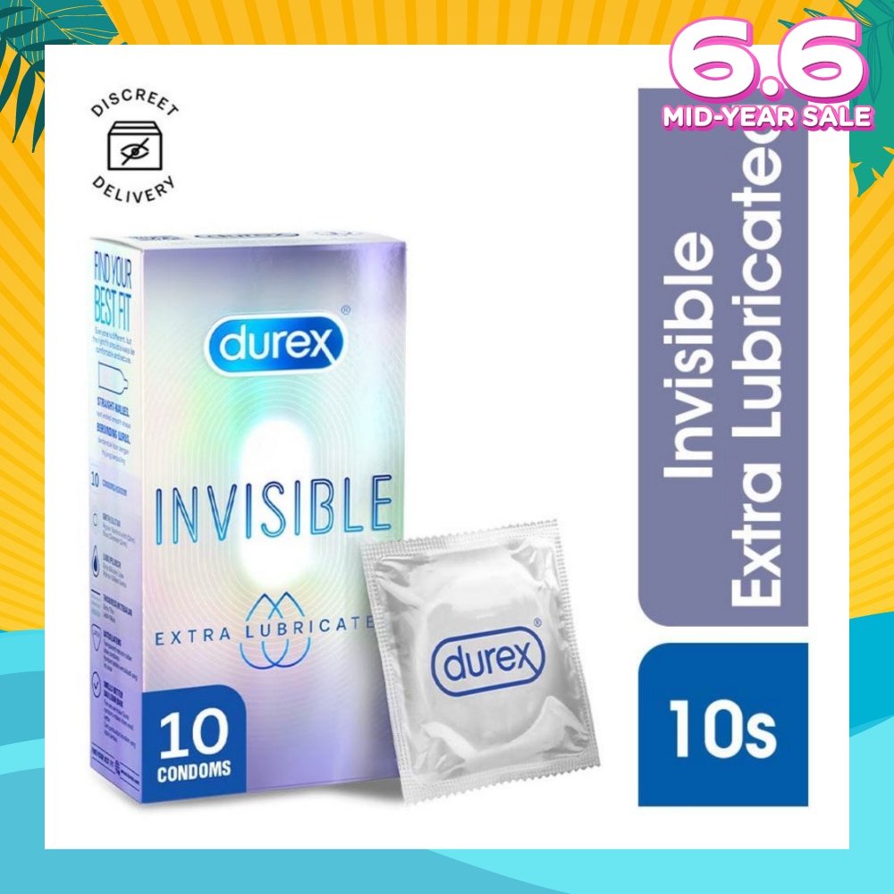 Invisible Extra Lubricated Condoms 10s