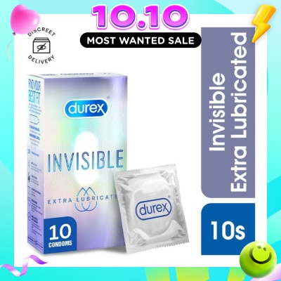 DUREX Invisible Extra Lubricated Condoms 10s image