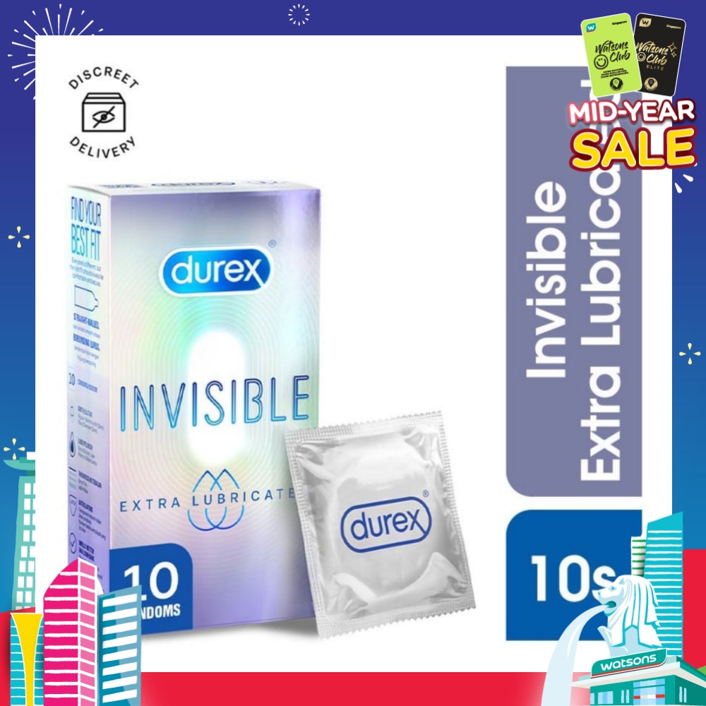 Invisible Extra Lubricated Condoms 10s