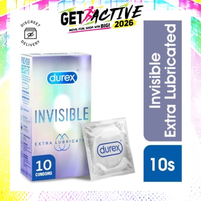 DUREX - Invisible Extra Lubricated Condoms 10s image