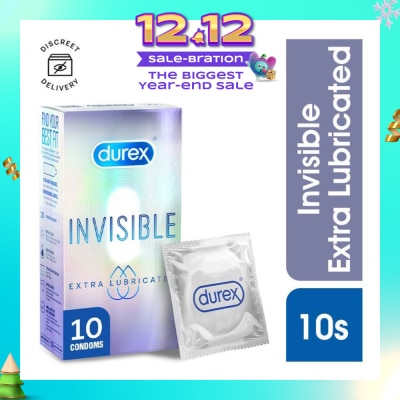 DUREX Invisible Extra Lubricated Condoms 10s