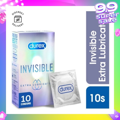 DUREX Invisible Extra Lubricated Condoms 10s