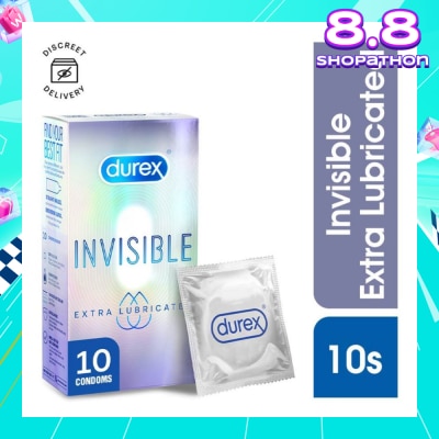 DUREX Invisible Extra Lubricated Condoms 10s