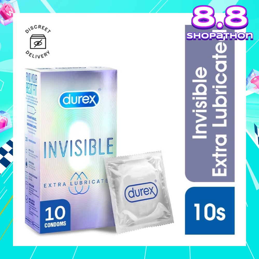 Invisible Extra Lubricated Condoms 10s