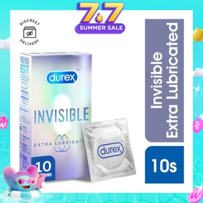 DUREX - Invisible Extra Lubricated Condoms 10s