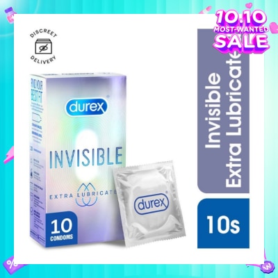 DUREX Invisible Extra Lubricated Condoms 10s