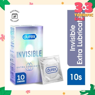 DUREX Invisible Extra Lubricated Condoms 10s