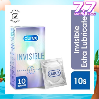 DUREX Invisible Extra Lubricated Condoms 10s