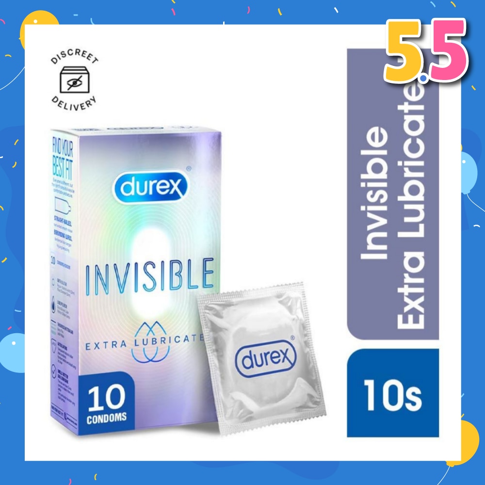 Invisible Extra Lubricated Condoms 10s
