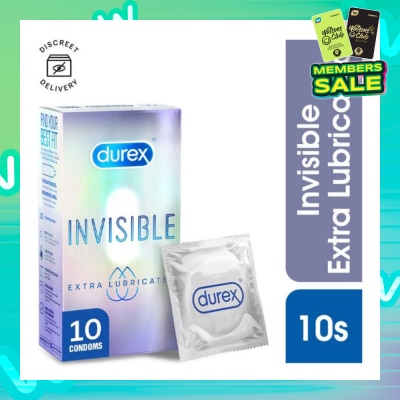 DUREX Invisible Extra Lubricated Condoms 10s