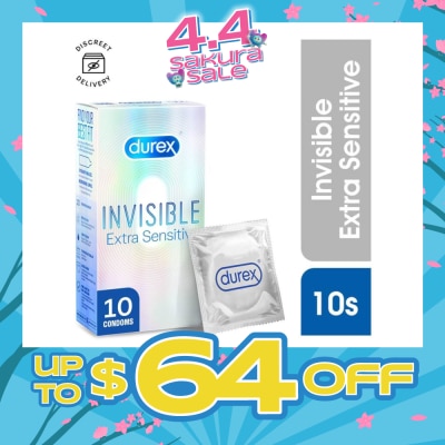 DUREX - Invisible Extra Sensitive Condoms 10s