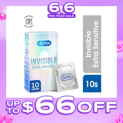 DUREX - Invisible Extra Sensitive Condoms 10s