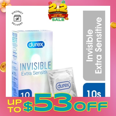 DUREX Invisible Extra Sensitive Condoms 10s