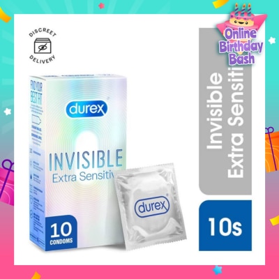 DUREX Invisible Extra Sensitive Condoms 10s