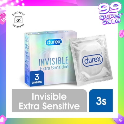 DUREX Invisible Extra Sensitive Condoms 3s
