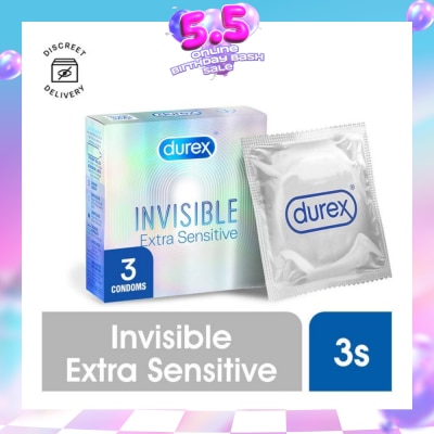 DUREX - Invisible Extra Sensitive Condoms 3s