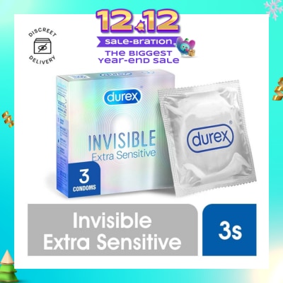 DUREX Invisible Extra Sensitive Condoms 3s
