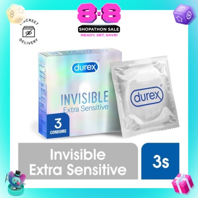 DUREX - Invisible Extra Sensitive Condoms 3s