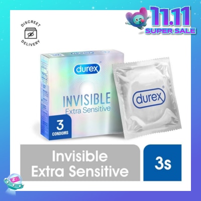 DUREX Invisible Extra Sensitive Condoms 3s