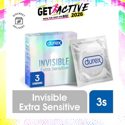 DUREX - Invisible Extra Sensitive Condoms 3s image
